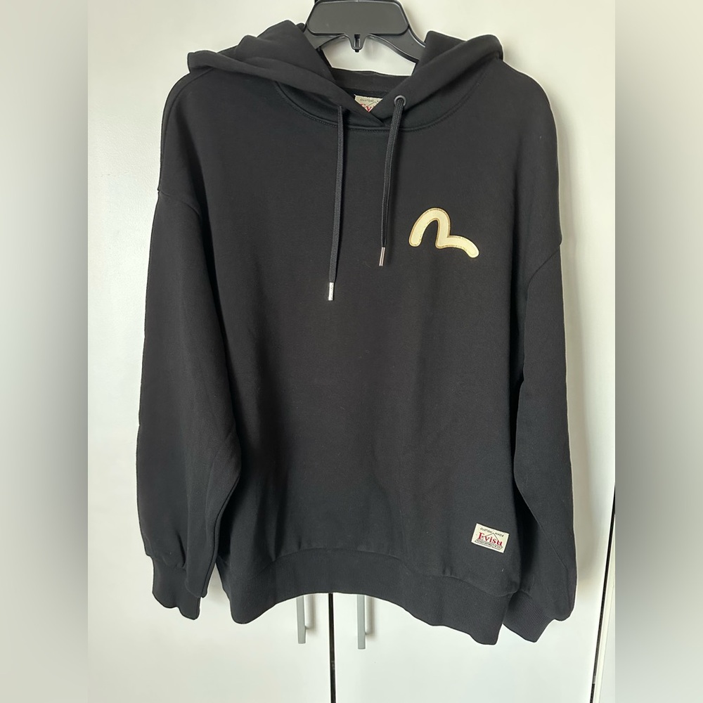 Evisu Black Tattoo Koi Hoodie S